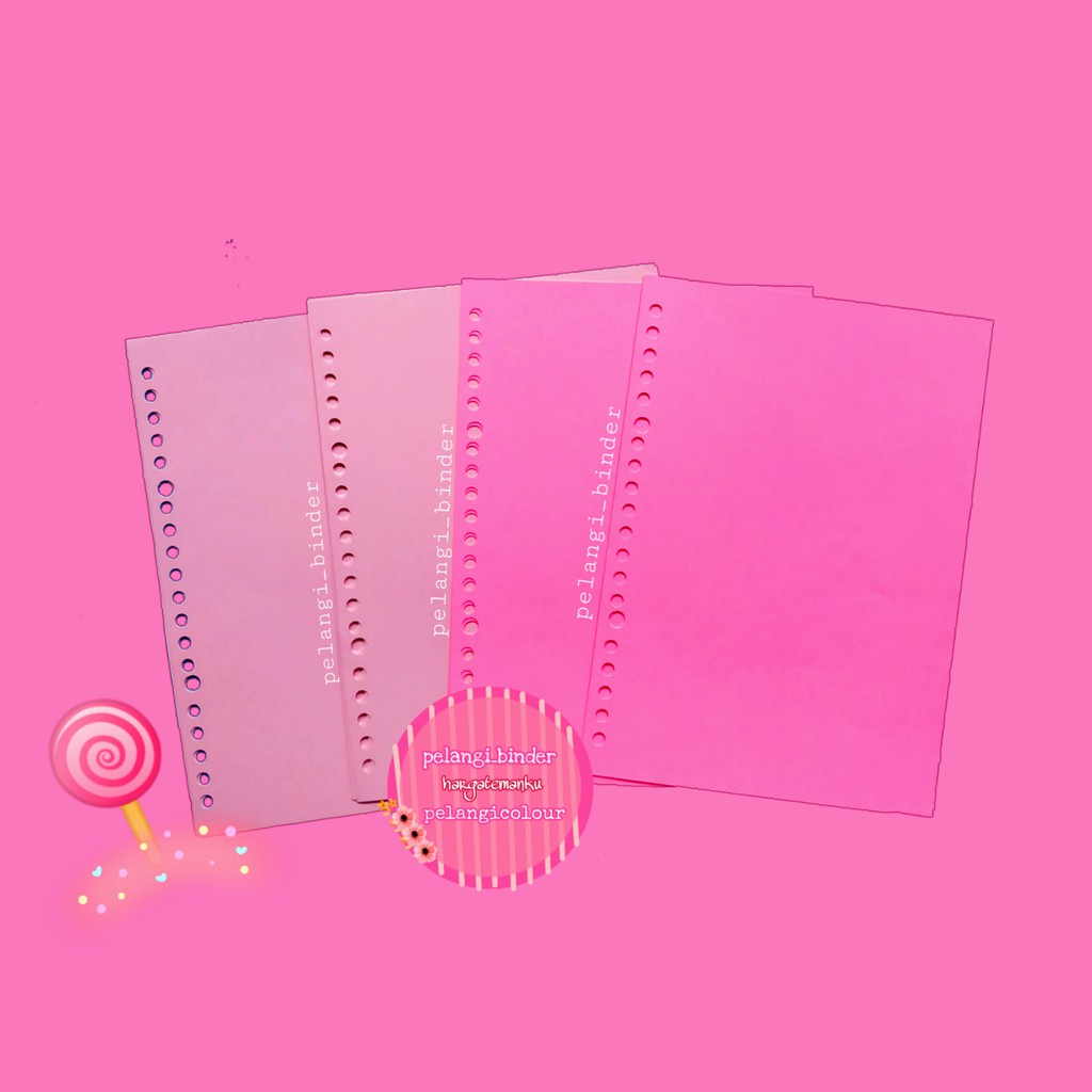 

Isi binder polos warna pink