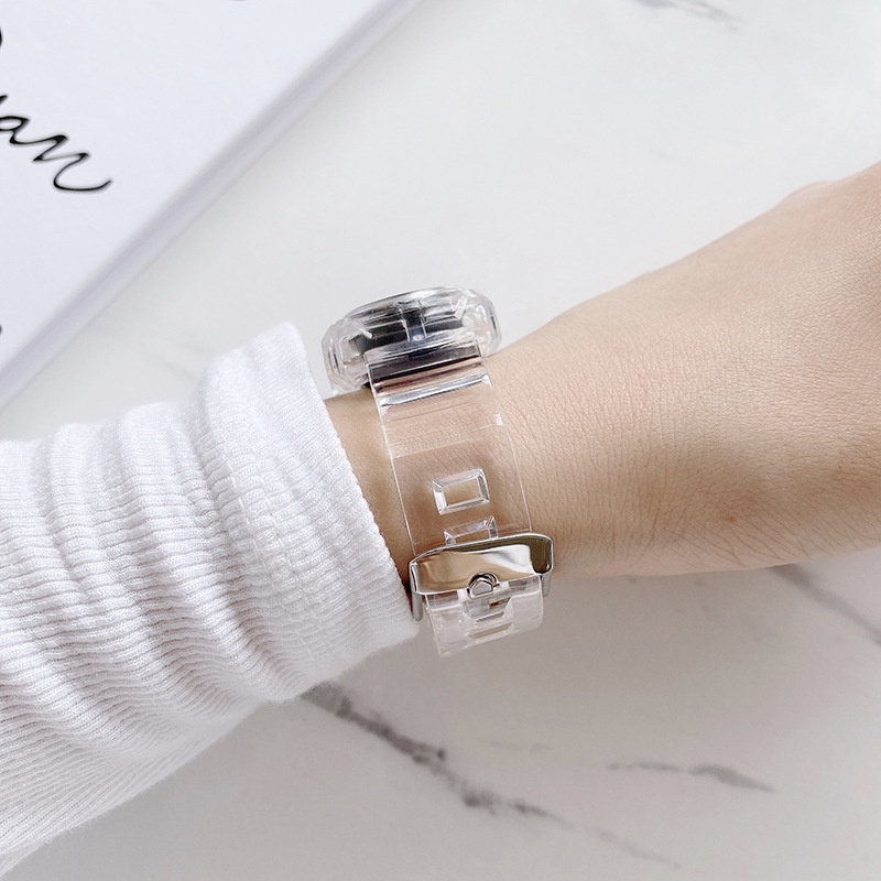 for Miband 7/6/5/4/3 Strap Transparency Silicone Strap for Xiaomi Mi Band 6/5/4/3 Transparent Soft TPU Replacement Wristband xiaomi band 5 xiaomi band 6