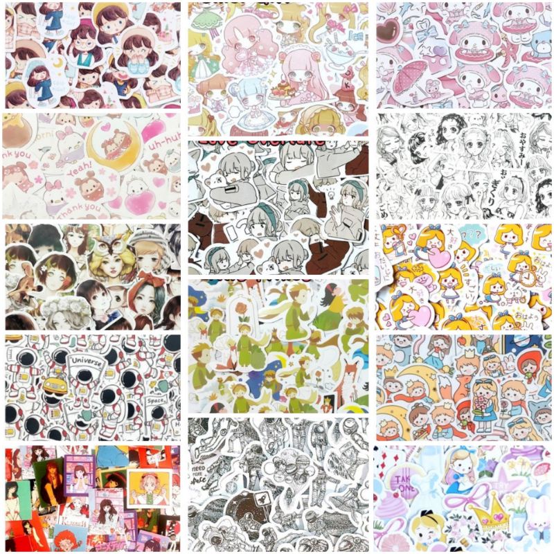 

Stiker Dekoratif DIY Set isi 15 Stiker - Comic Anime Cartoon
