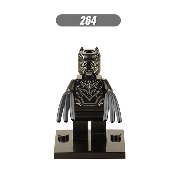 Black Panther Minifigures Marvel Avengers Spiderman Mesin Perang Blok Bangunan Falcon She-Hulk Angka Mini