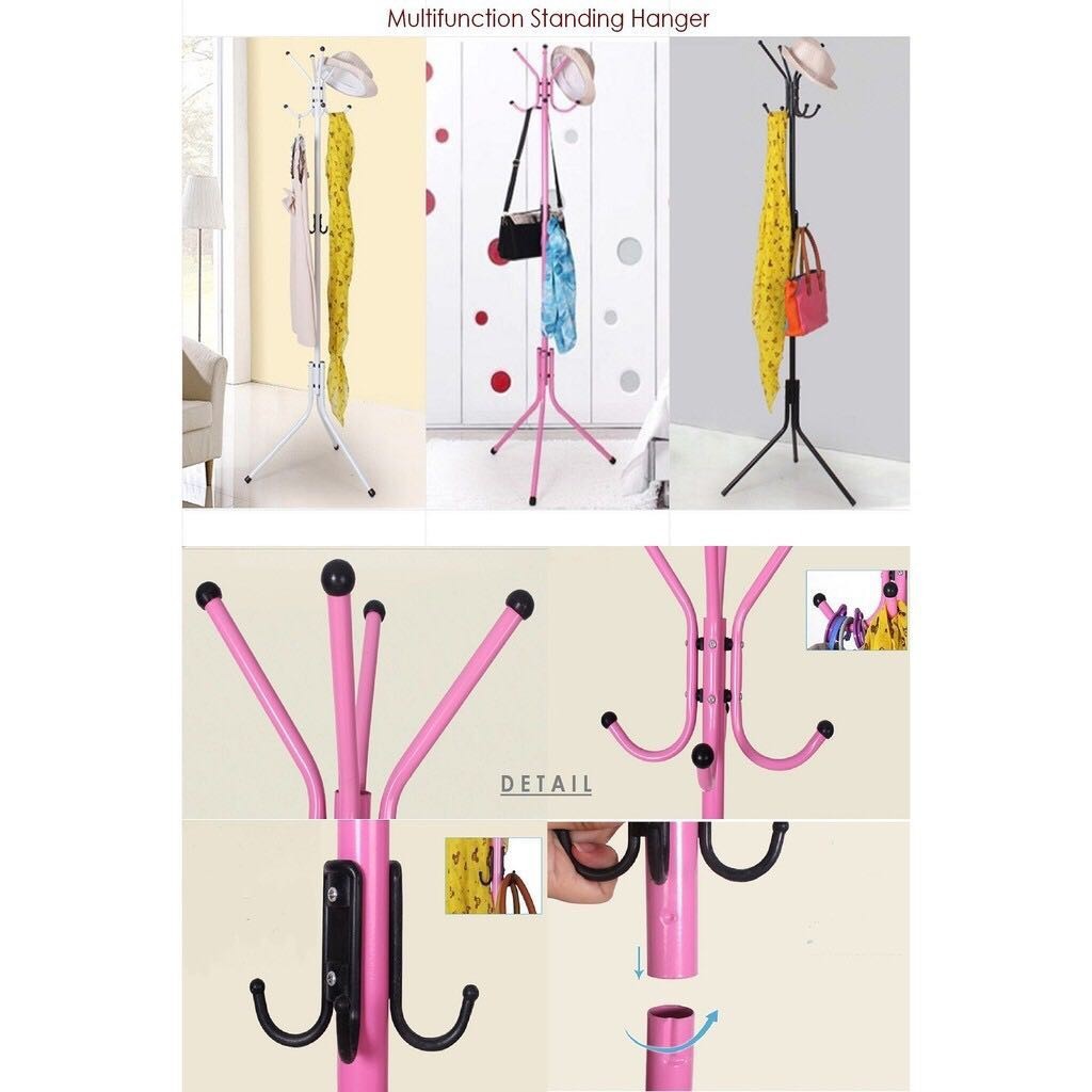 Standing hanger gantungan baju Stand Hanger / Gantungan Tiang Berdiri / Hanger Gantungan Baju Tas