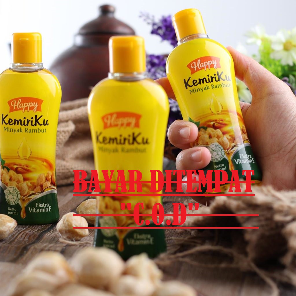 HAPPY KEMIRIKU MINYAK PENUMBUH RAMBUT AMPUH 100%ORIGINAL-BPOM