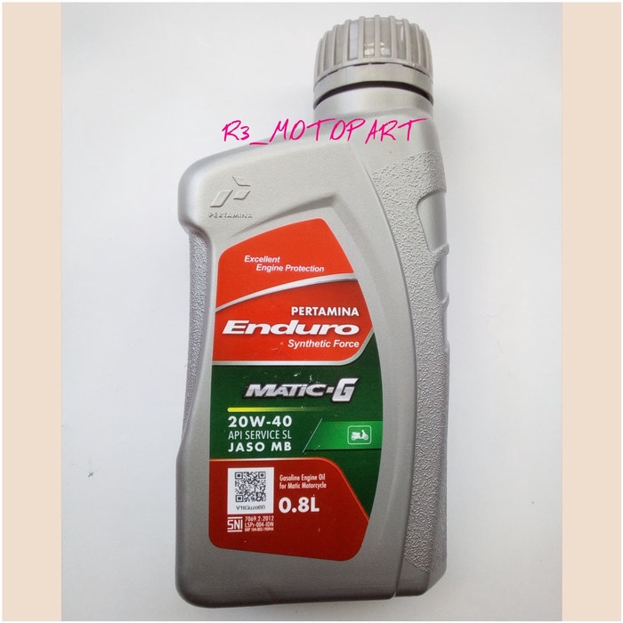 Oli Enduro Matic G 20W40 800ml (Recomended Matik Yamaha 110-125cc)