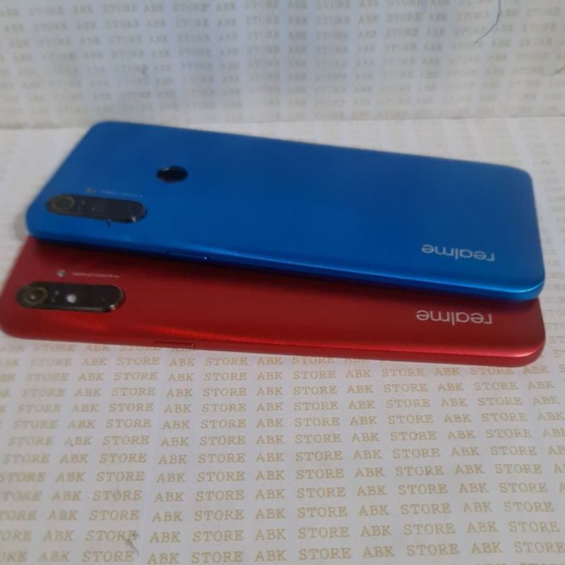 Backdoor Tutup Belakang Baterai Kesing Casing Housing Realme C3 Original