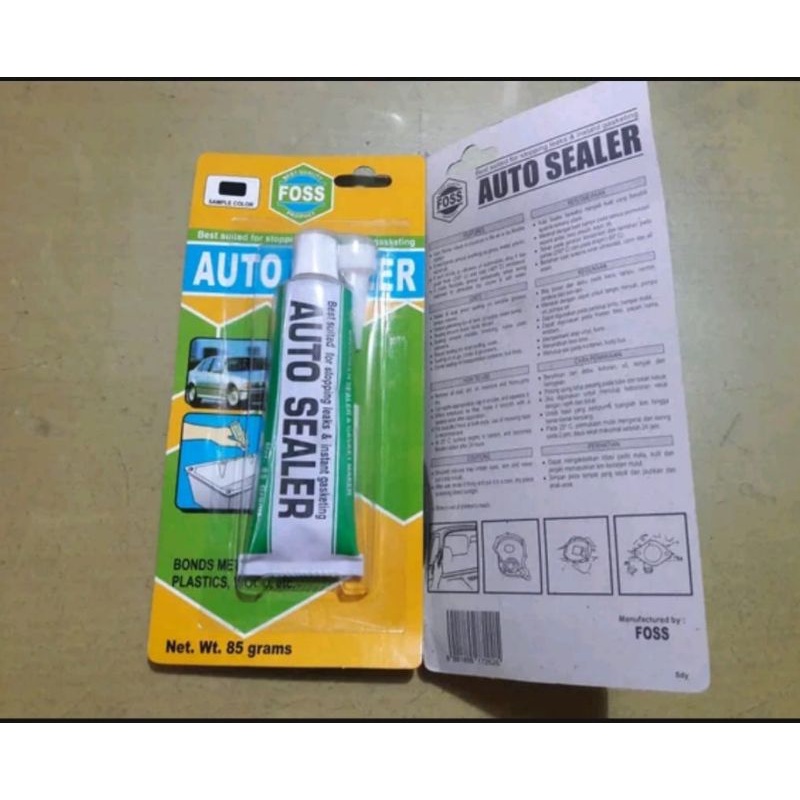Lem Auto Sealer Foss Warna Hitam 70Gram