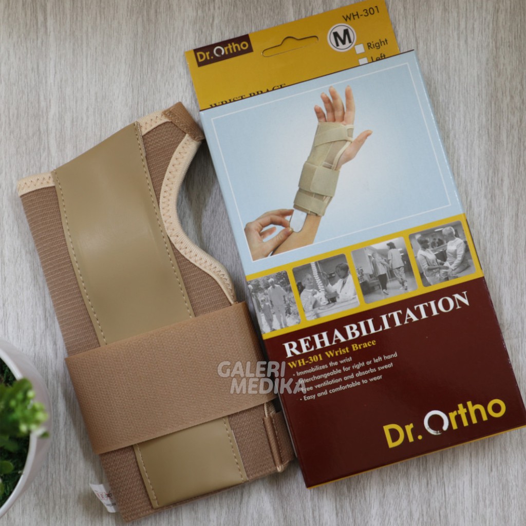 Dr. Ortho WH-301 Wrist Splint Brace - Support Pergelangan Tangan &amp; Telapak Tangan