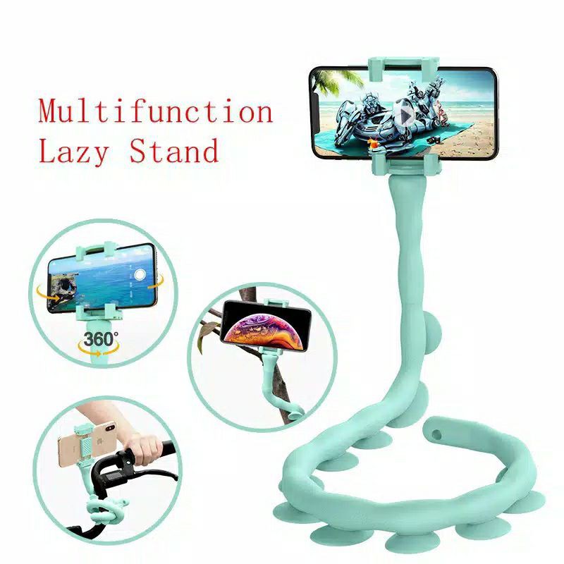 Cute Worm Lazy Holder Universal Mobile / Lazy Phone Holder 360 Rotating Flexible