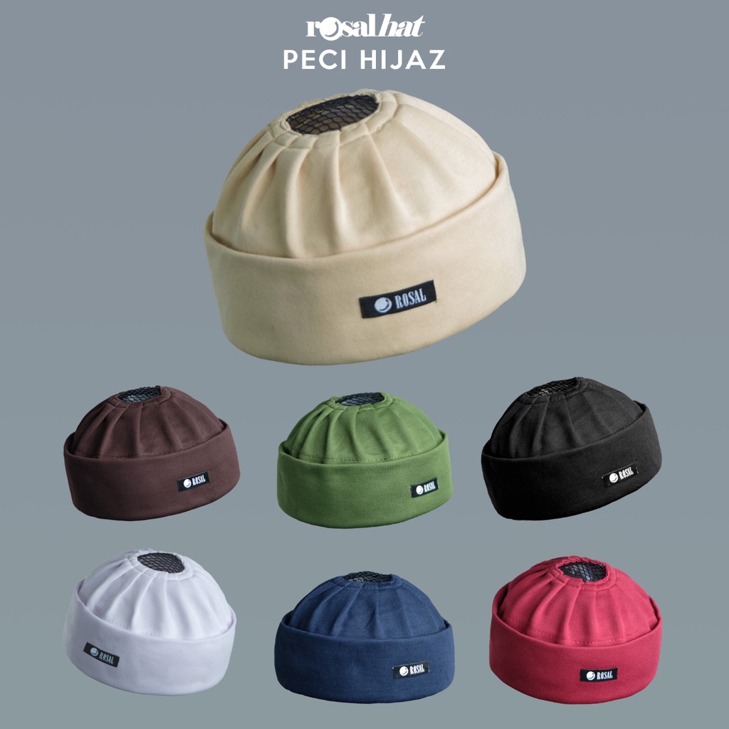 Peci Mesir Hijaz By Rosal Rompi Solat Topi Pria Dewasa Peci Ijazi Bahan Polos