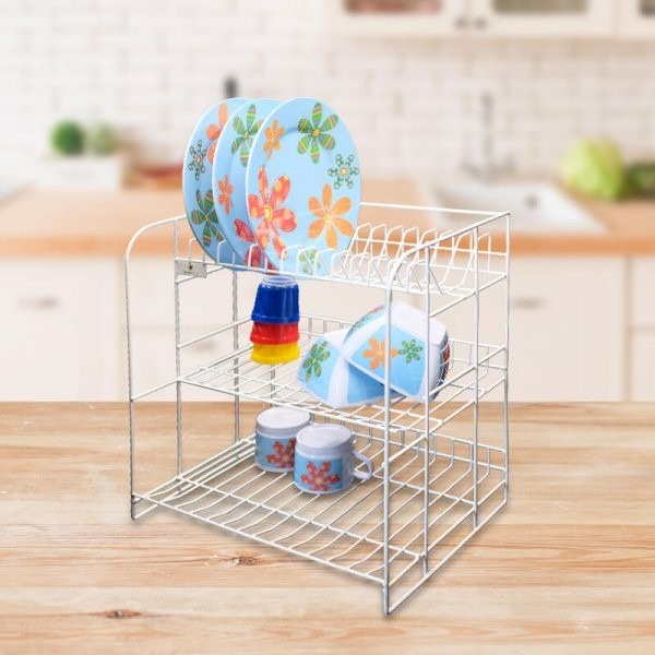 Rak Piring Dapur Meja Delimastar Moskow Kitchen Shelf Susun 3