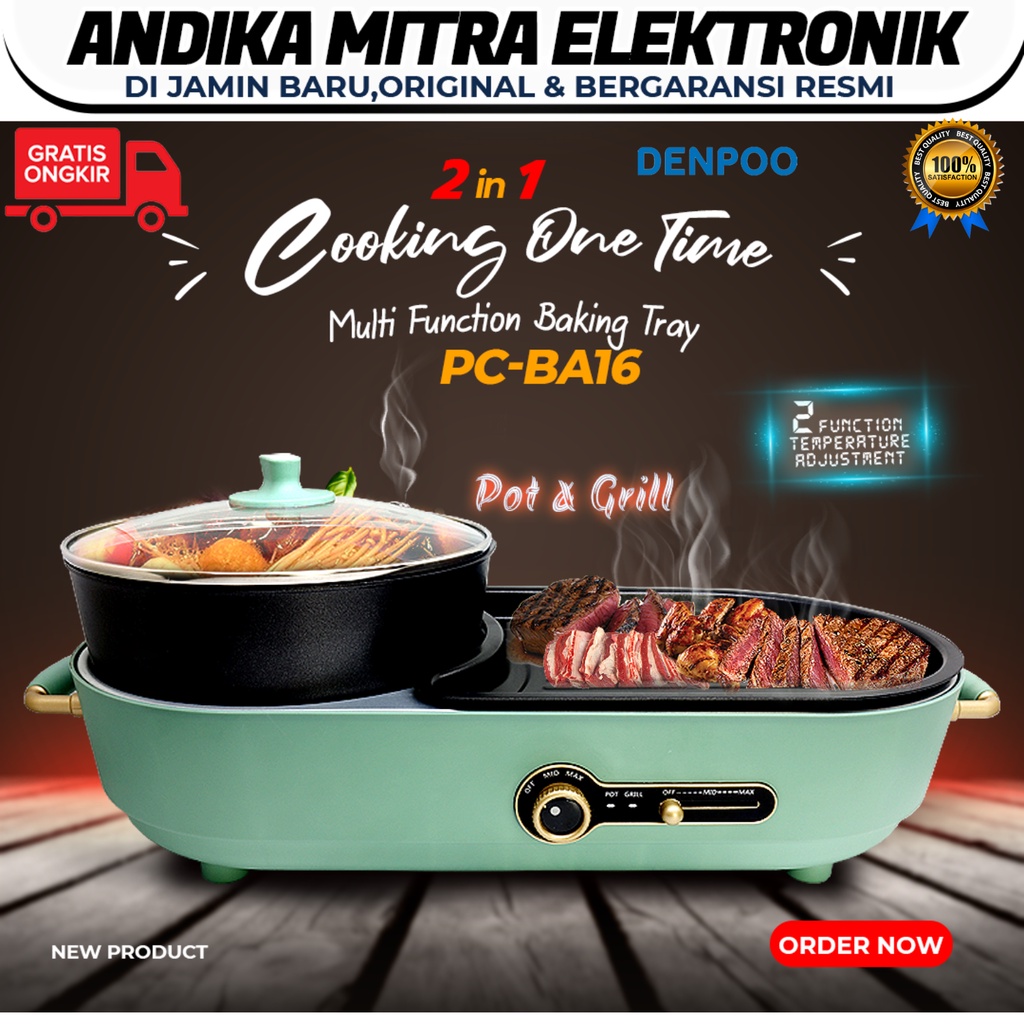 POT AND GRILL BA16 MULTIFUNGSI PEMANGGANG ELEKTRIK ALL YOU CAN EAT