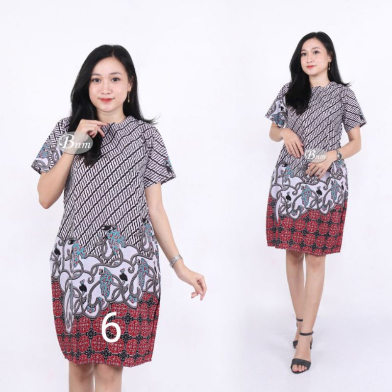 Maura Chouple Batik Seragam Batik Chouple Atasan Batik Wanita Seragam Kantor-C6
