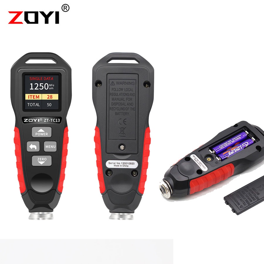 Zoyi ZT-TC13 Coating Thickness Gauge Alat Ukur Ketebalan Cat