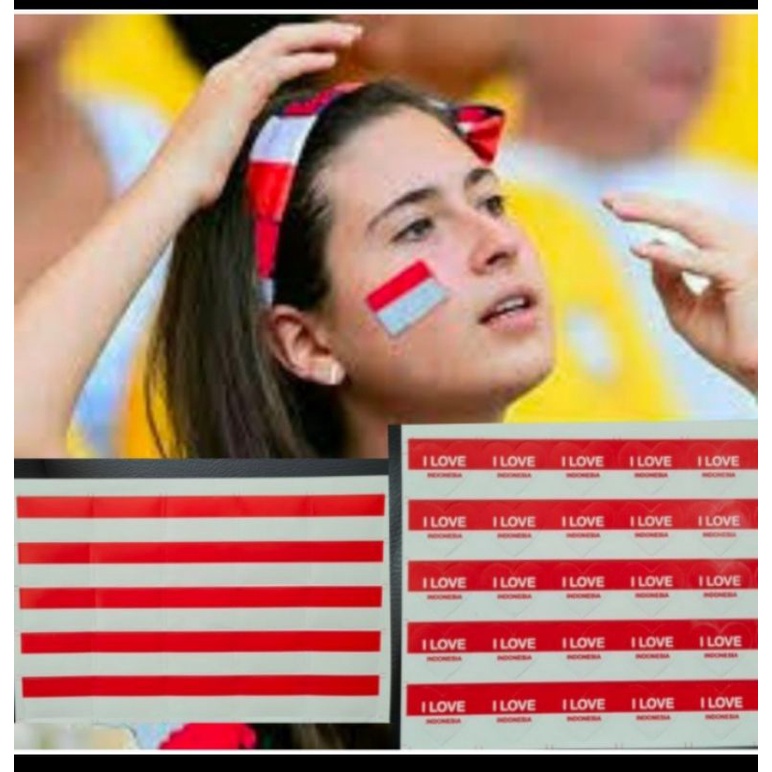 

[10PCS] STICKER PIPI HUT RI Bendera Merah Putih / Sticker Kemerdekaan