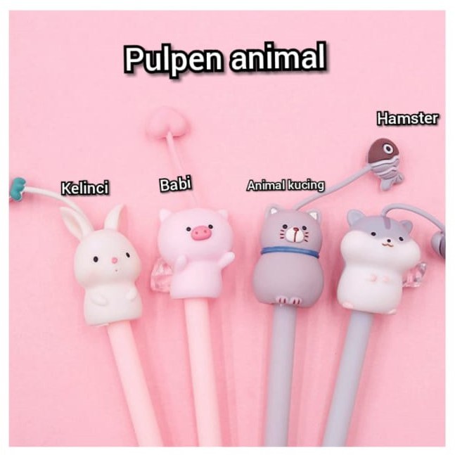 

Pulpen Gel Animal Cute