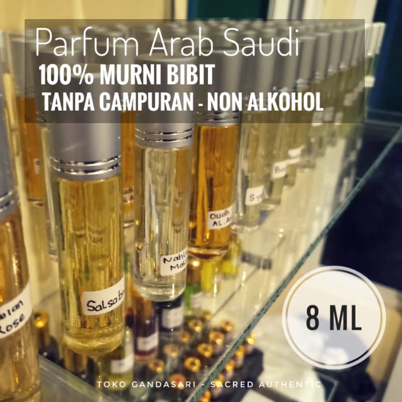 Bibit Parfum Arab Saudi 8 ml Jeddah Timur Tengah Murni Mekkah Madinah