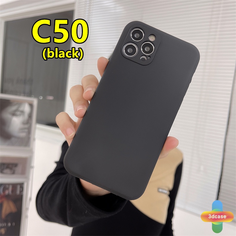 Casing Soft Tpu Infinix Hot 10 Play Hot 10 10t 10s 10i S4 9 Pro 11 Plus Hot 9 11 Play 11 11S NFC Infinix Smart 4 5 Pro 3 Plus Infinix Note 8 10 Tencno Spark 5 PRO A54 A15 A9 A5 Straight Edge Solid Color Phone Case