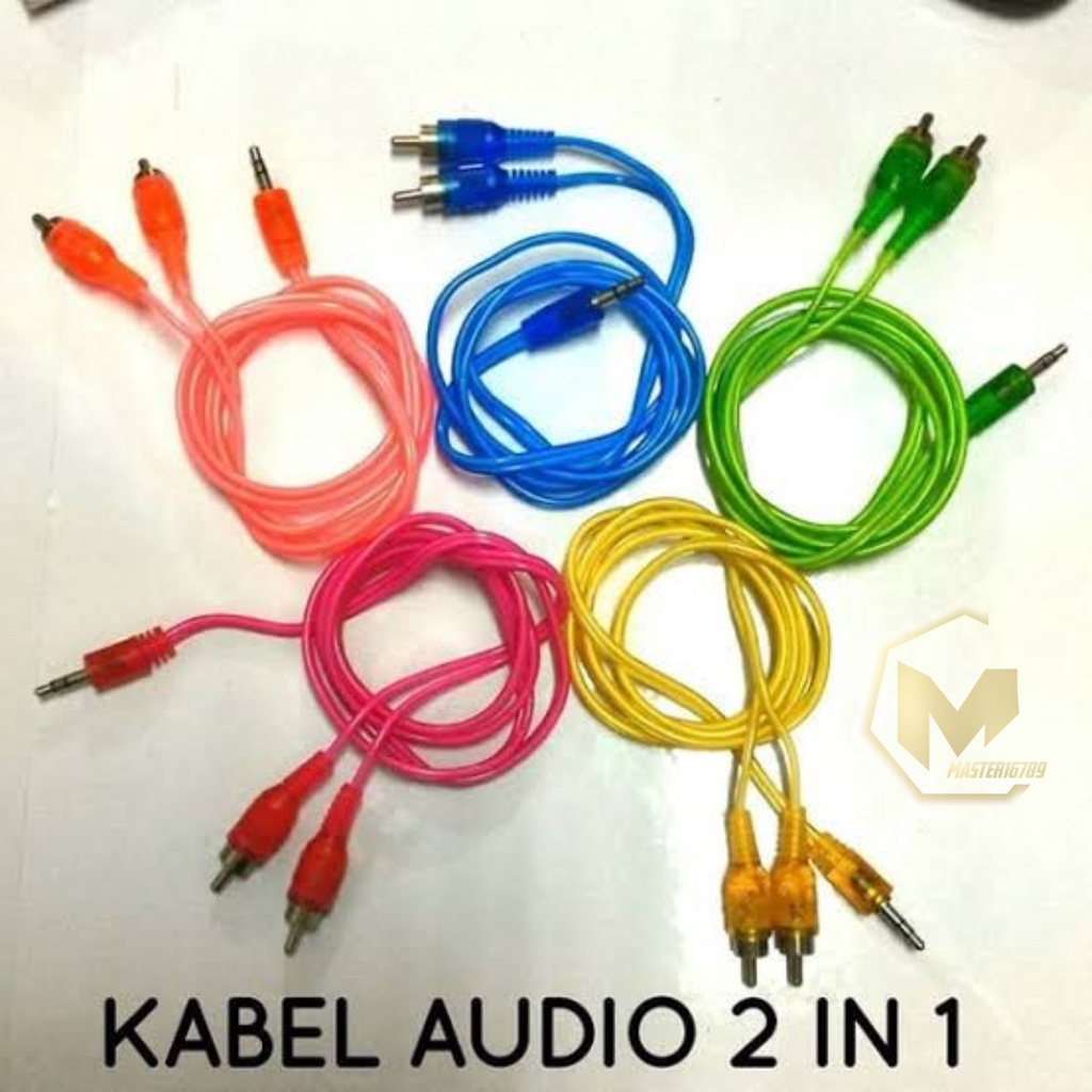 Kabel Aux 2in1 / Kabel Audio 2in1 / Jack 3.5mm audio rca 2 in 1 cabel Cable MA2652