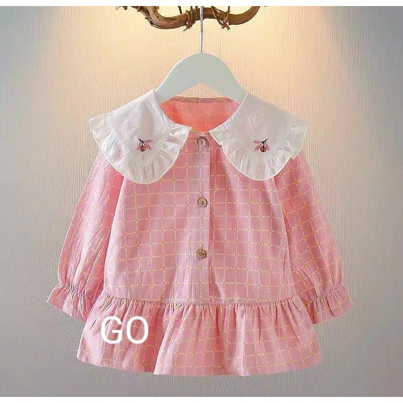 gos DRESS IMPORT SPRITZ EBV Baju Dress Anak Perempuan Import