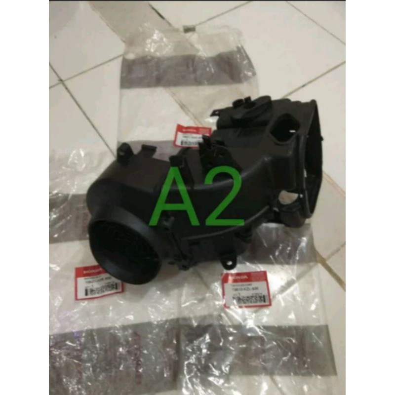 cover shroud tutup kipas block blok mesin beat scoopy spacy fi f1 injeksi starter kasar original AHM