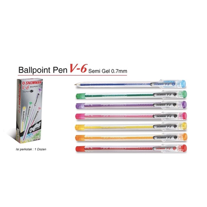 

Mudah Snowman Ballpoint V6 Terbatas