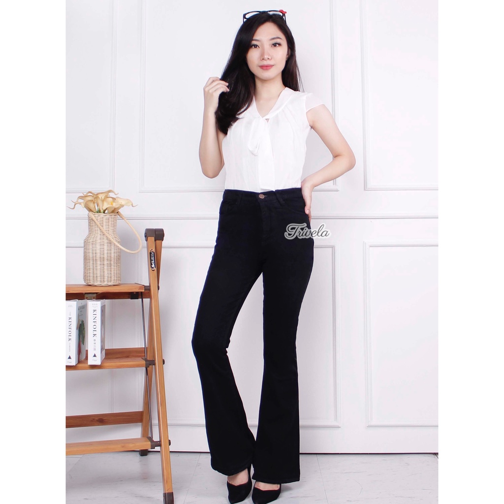 Trivela - Hw Cutbray Hitam Lipat Anti Ngatung 27-34 / Tania Cutbtay Stretch