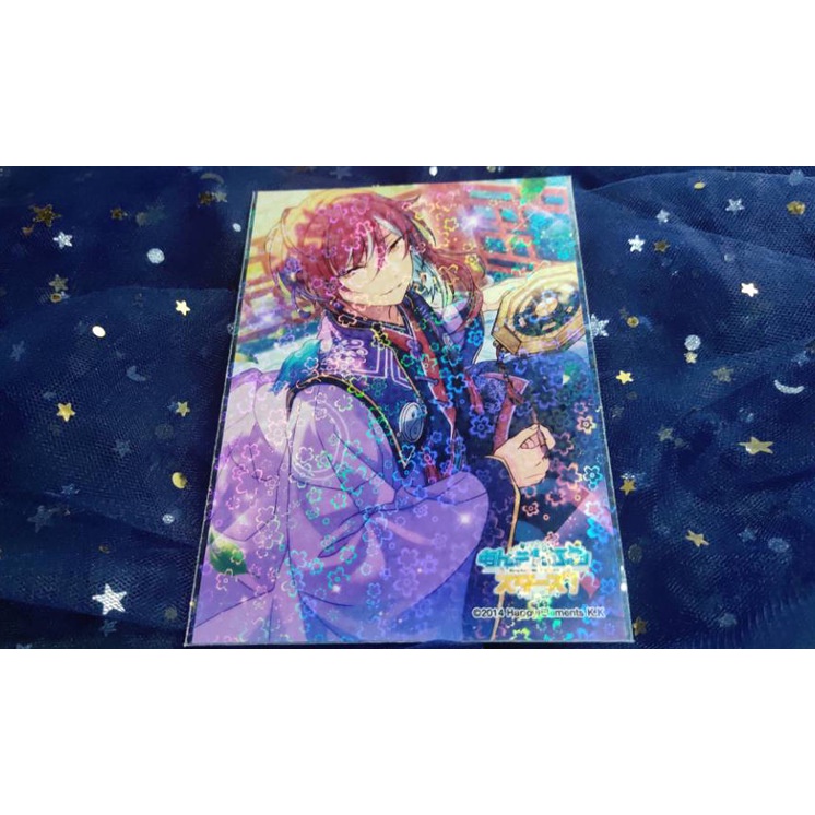 50Pcs Pelindung Kartu Foto Motif Bunga Laser Holografik