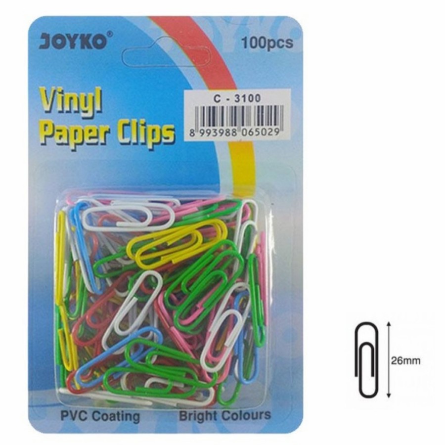 

Paper Clip / Klip Kertas Warna Warni Joyko C-3100