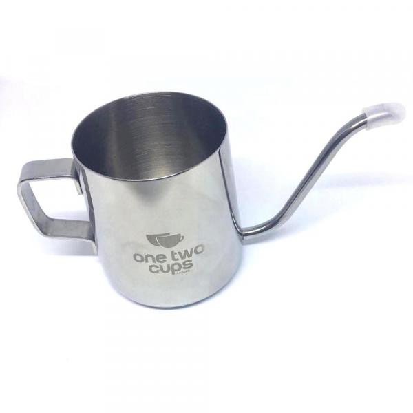 Teko Pitcher Kopi Teh Teapot Drip Kettle Cup Stainless Steel 350ml - AA0049 - Silver--OneTwoCups