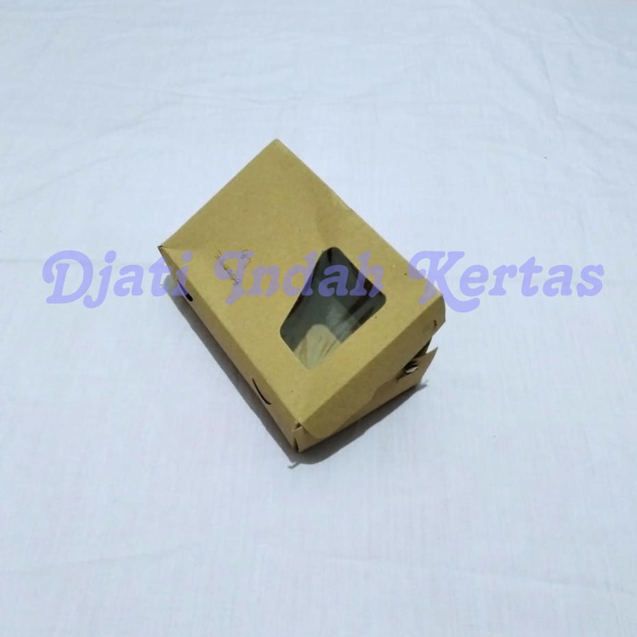 Murah !!!  Paper Lunch Box Eco Take Away Size L / Coklat - Window / Kotak Nasi Kertas / Meal Box