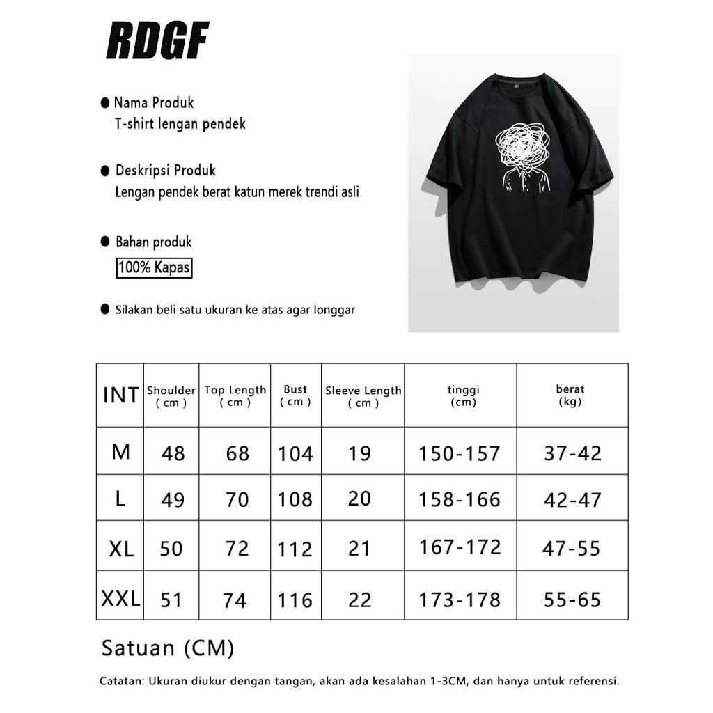 RDGF kaos cowok keren kaos cotton Kaos pria t shirt unisex kaos hitam pria t shirt unisex Kaos premium kaos hitam pria/A0330