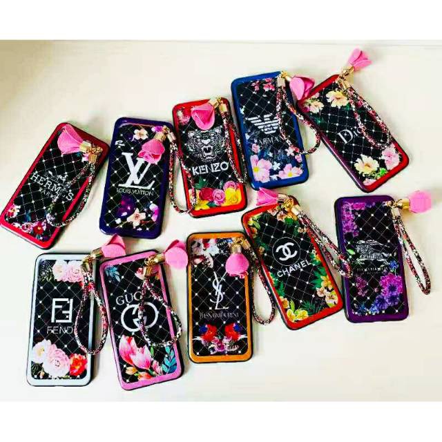 Samsung M10 M20 A10 A20 A30 A50 A50s A30s - FUze case flower logo mewah