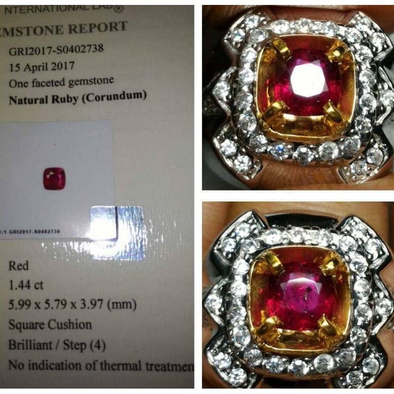 Natural Ruby UnHeat Color Red Ruby