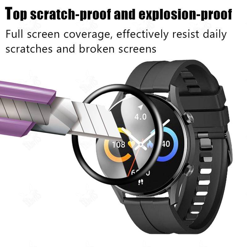 REDMI Pelindung Layar Tempered Glass 3D HD Anti Radiasi Untuk Xiaomi Watch S1 Active / ColorSport / POCO Watch 2 Lite