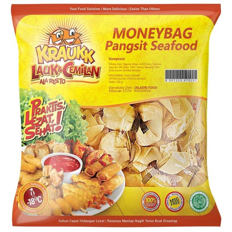 

KRAUKK Pangsit Seafood (Moneybag) 250gr