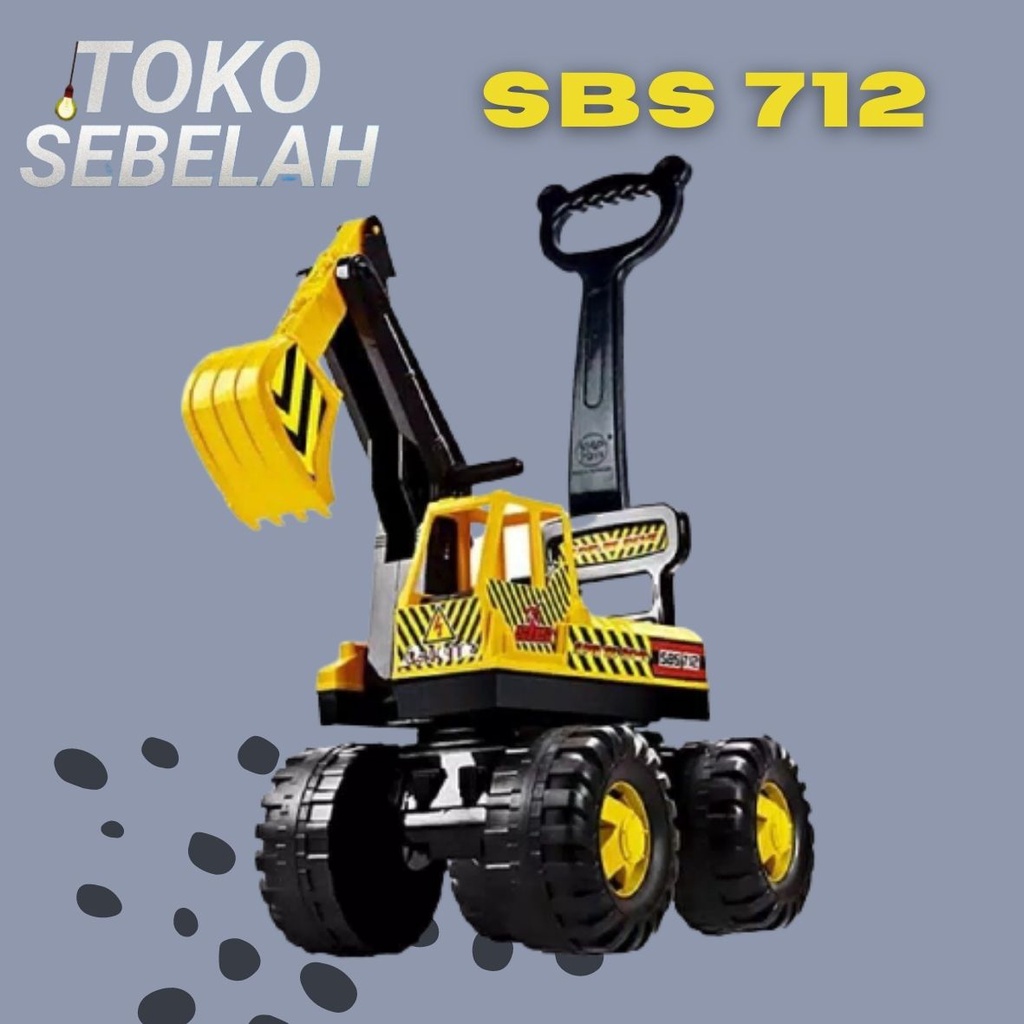 MAINAN DORONG EXCAVATOR BEKO SHP SBS 712 SHP TOYS TRUK KERUK