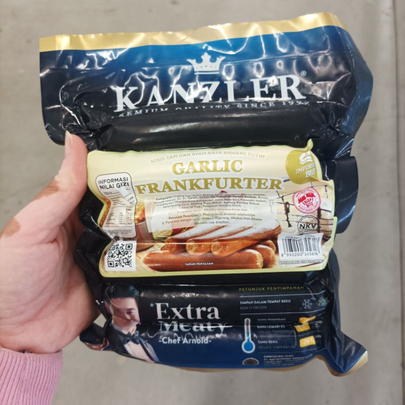 

Kanzler Sosis Garlic Frankfurter 300gr