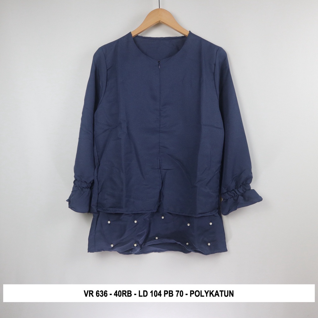 Thrift Blouse Vintage | Kode V4-VR 636