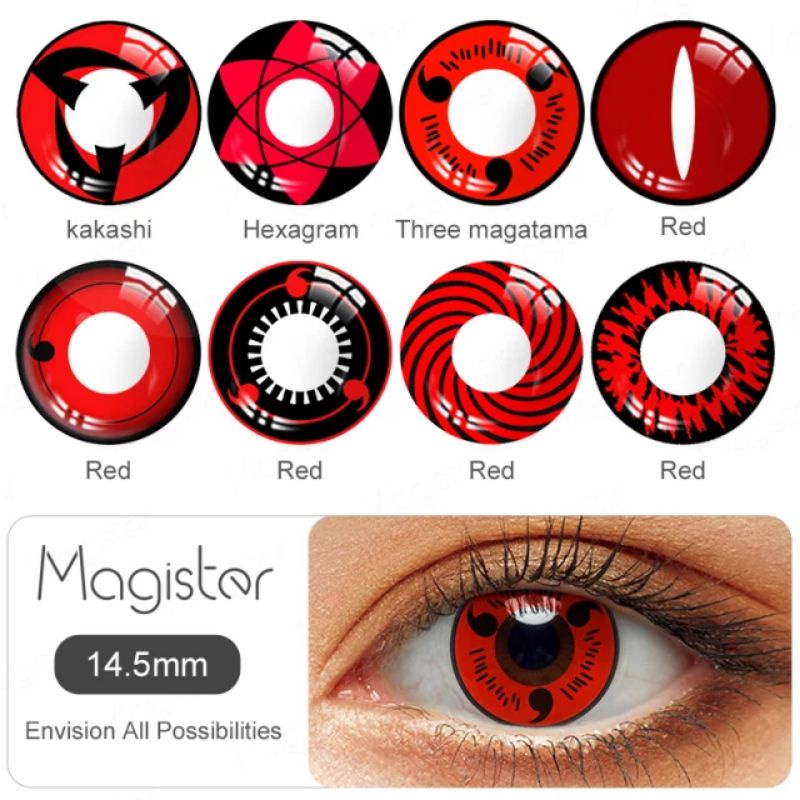 RCS - Softlens cosplay anime softlens naruto sharingan mangekyou soflens sasuke kakashi by magister