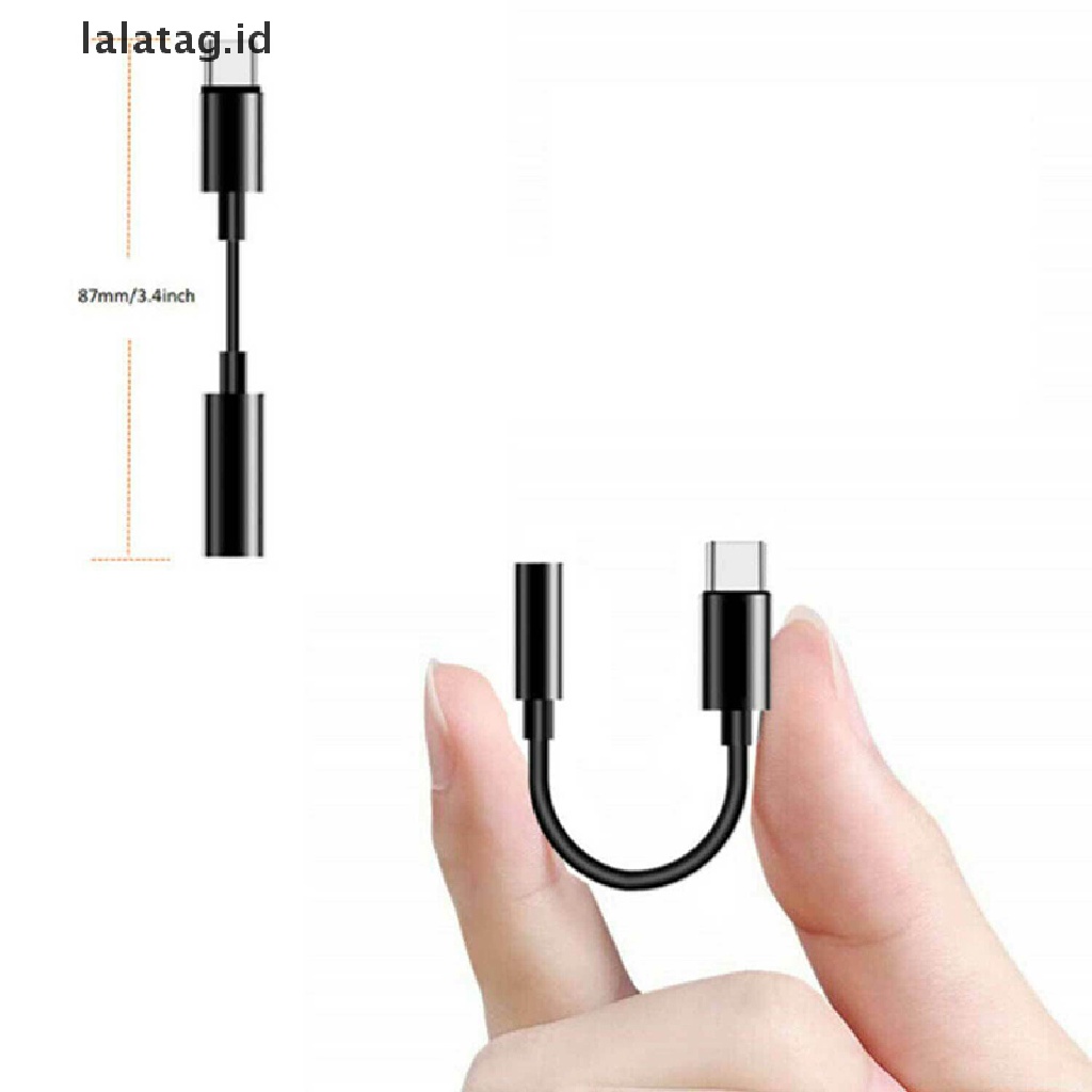 (Flyag) Kabel Adapter USB Tipe-C Ke Jack Audio Aux 3.5MM Untuk Earphone / Headphone