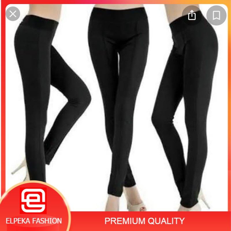 Legging Hitam Polos M L XL XXL XXXL XXXXL Jumbo Murah Elpeka Fashion