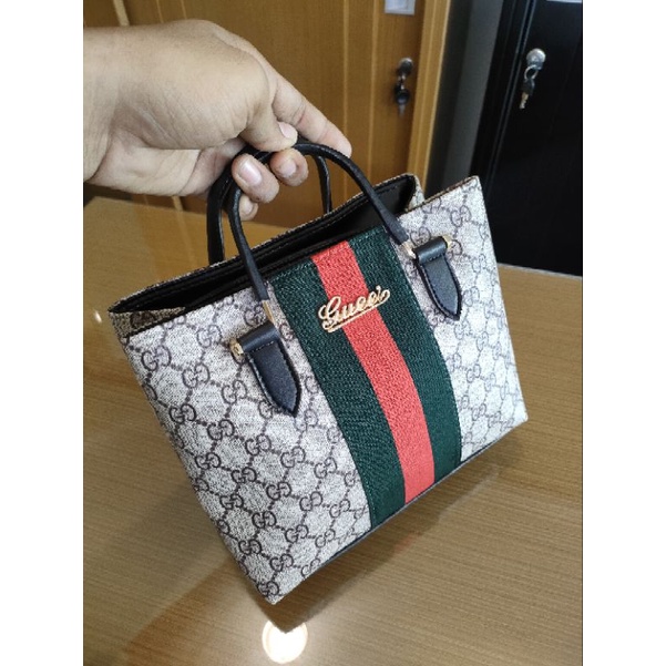 Tas Fashion Wanita Motif Jinjing 2 Ruangan Terlaris