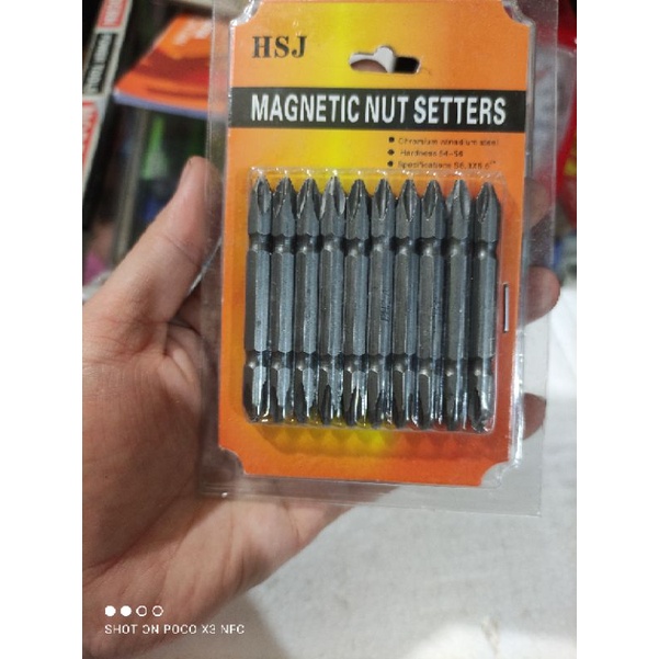 mata obeng magnet set isi 10pc