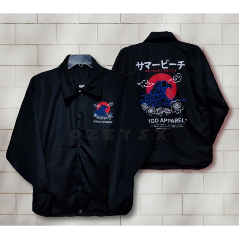 Coach Jacket Model Hawai Kekinian / CJ Dewasa Model Hawai Parasut Termurah Terbaru