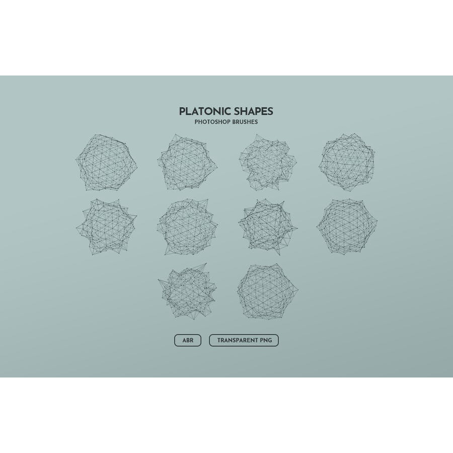 Platonic Polygonal Shapes - Photoshop Brushes