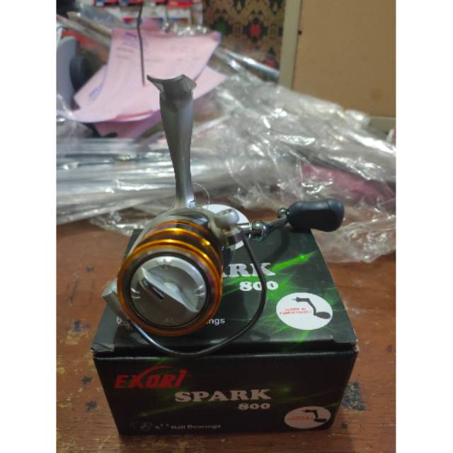 alat pancing katrol exori trand dan spark reel original