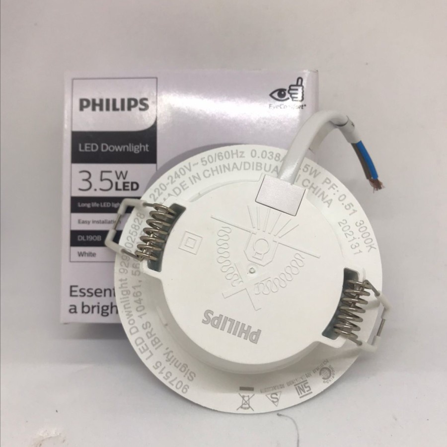 PHILIPS LED Downlight  DL190B ERIDANI 3.5w 3.5 Watt 3&quot; (Putih)