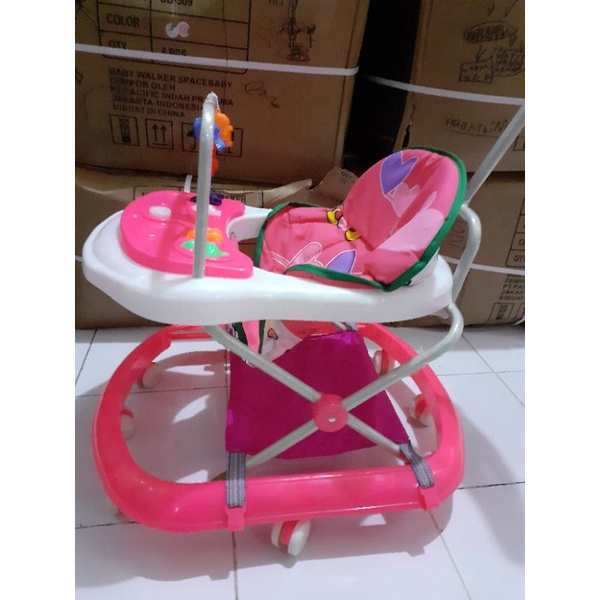 Baby Walker Milefo Musik Lampu Dorongan Karpet Roda 8pc FREE PACKING DUS+BUBBLE