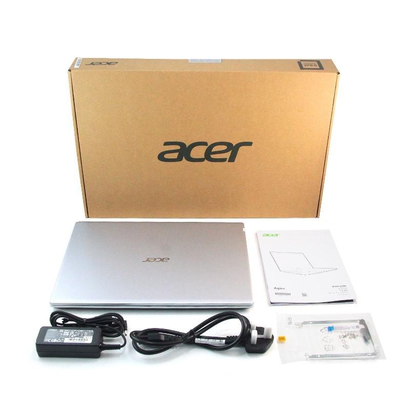 LAPTOP ACER ORIGINAL ASPIRE A314-35-C1SB [CELERON N4500 / 12 GB DDR4 / 256 GB + SLOT HDD / 14&quot; FHD IPS / SILVER / FREE INSTALL WINDOWS 10 SIAP PAKAI / FREE TAS EXCLUSIVE] - TEKNO KITA