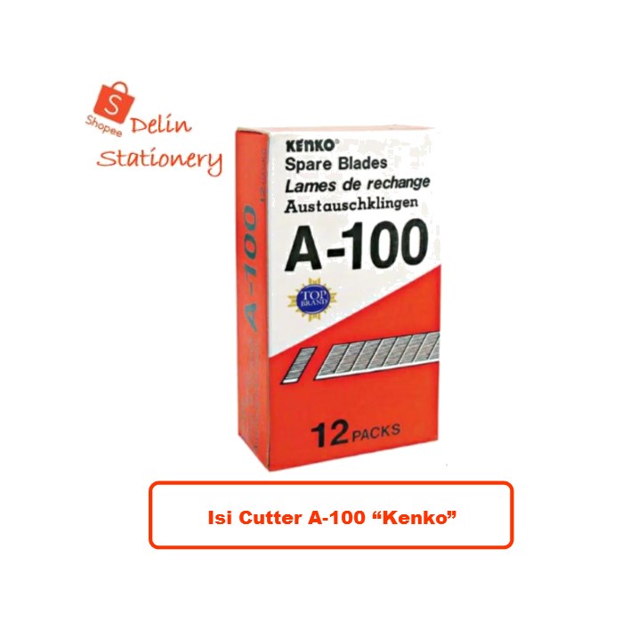 

Isi Pisau Cutter Cuter Kenko A 100 A100 A-100 Refil Reffil Kecil Kater
