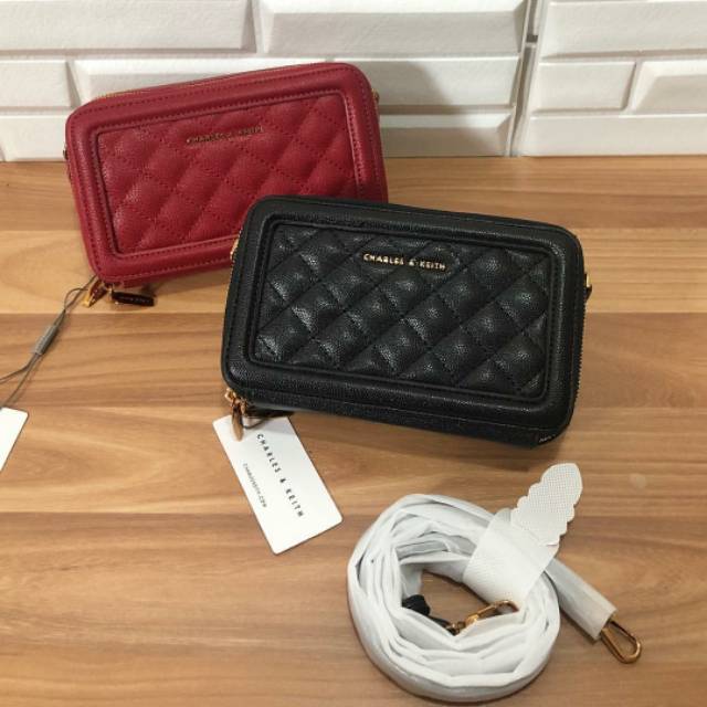 Long Wallet Charles & Keith Dompet CK Clutch Murah